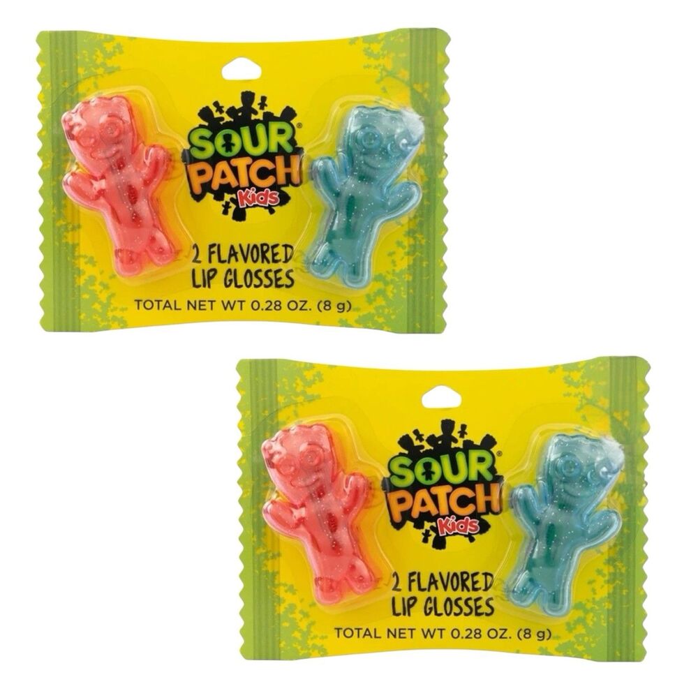 2x Flavored Sour Patch Kid Lip Glosses